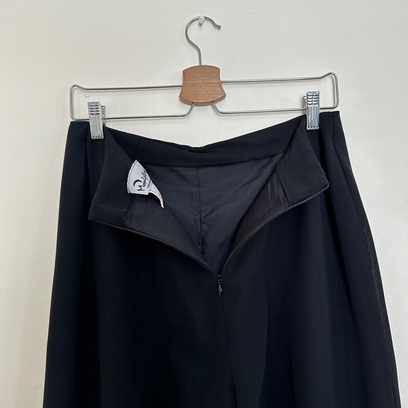 Vintage “Moonlighting”Black Straight Leg Dress Pants - Size 11/12 - Picture 5 of 9